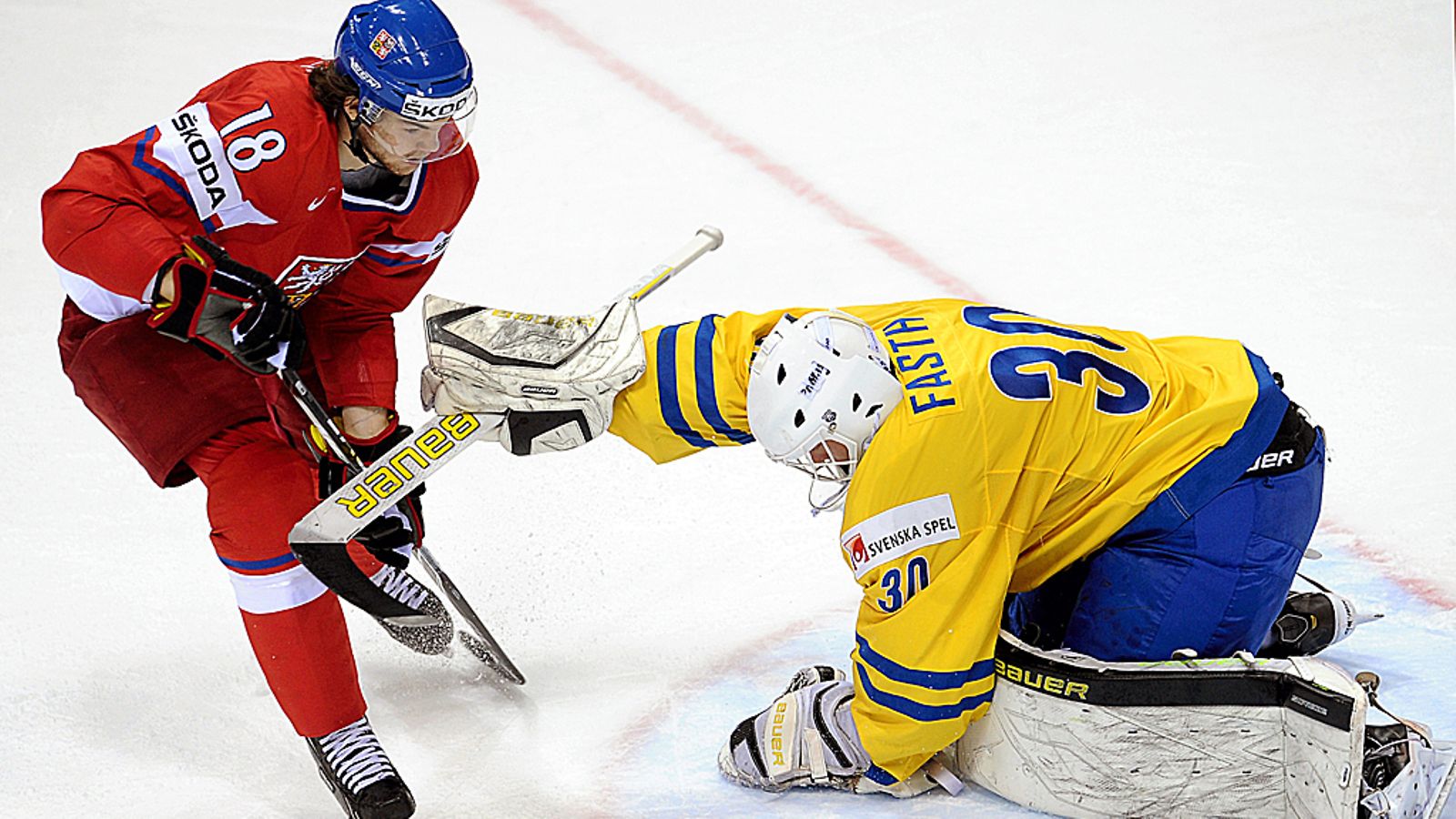 Viktor Fasth ja Tshekin Michal Frolik.