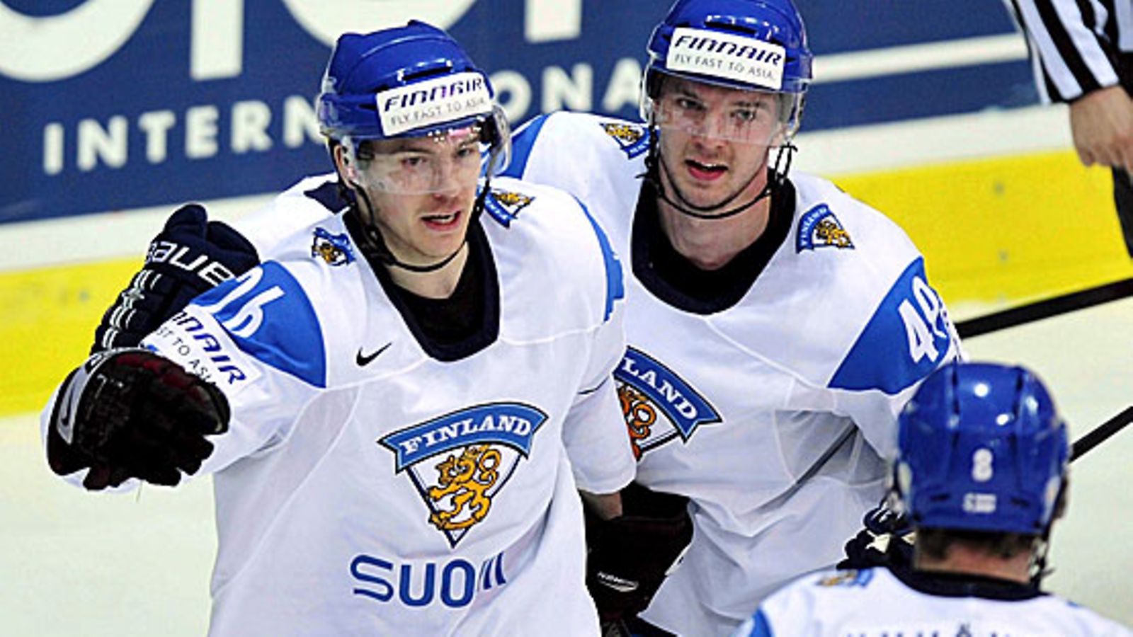 Jarkko Immonen ja Tuomas Pihlman, kuva: EPA/WALTER BIERI