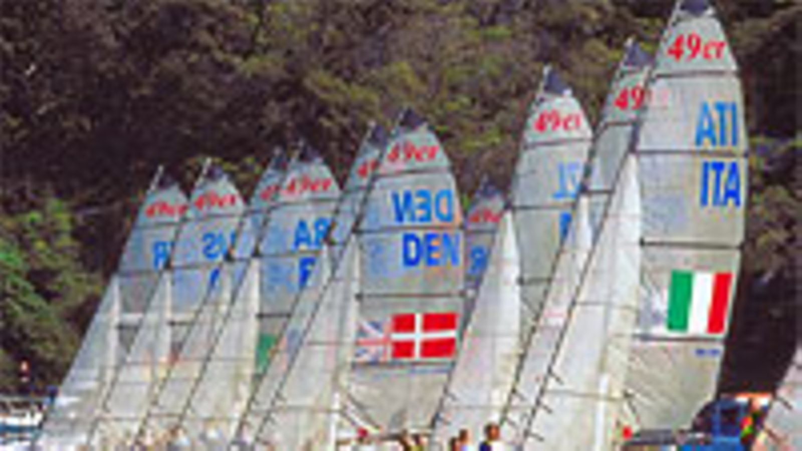 49er-veneitä, photo: Scott Barbour /Allsport
