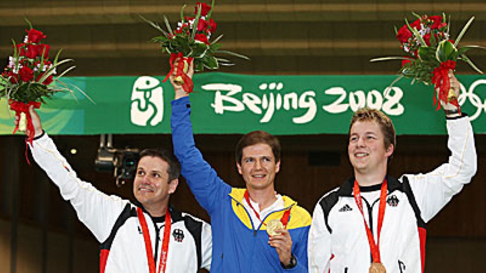 Oleksandr Petriv; Ralf Schumann; Christian Reitz, kuva: Quinn Rooney