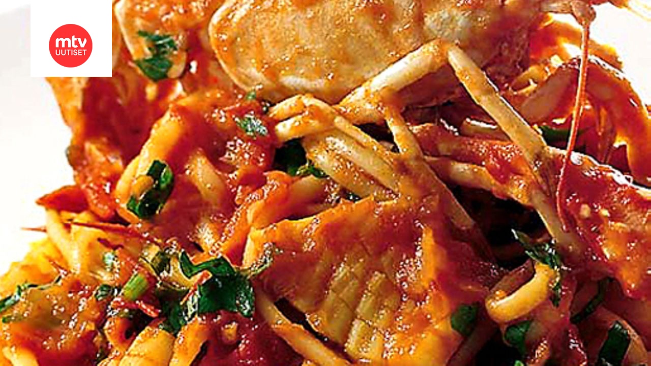 Linguine-pasta ja merenelävät