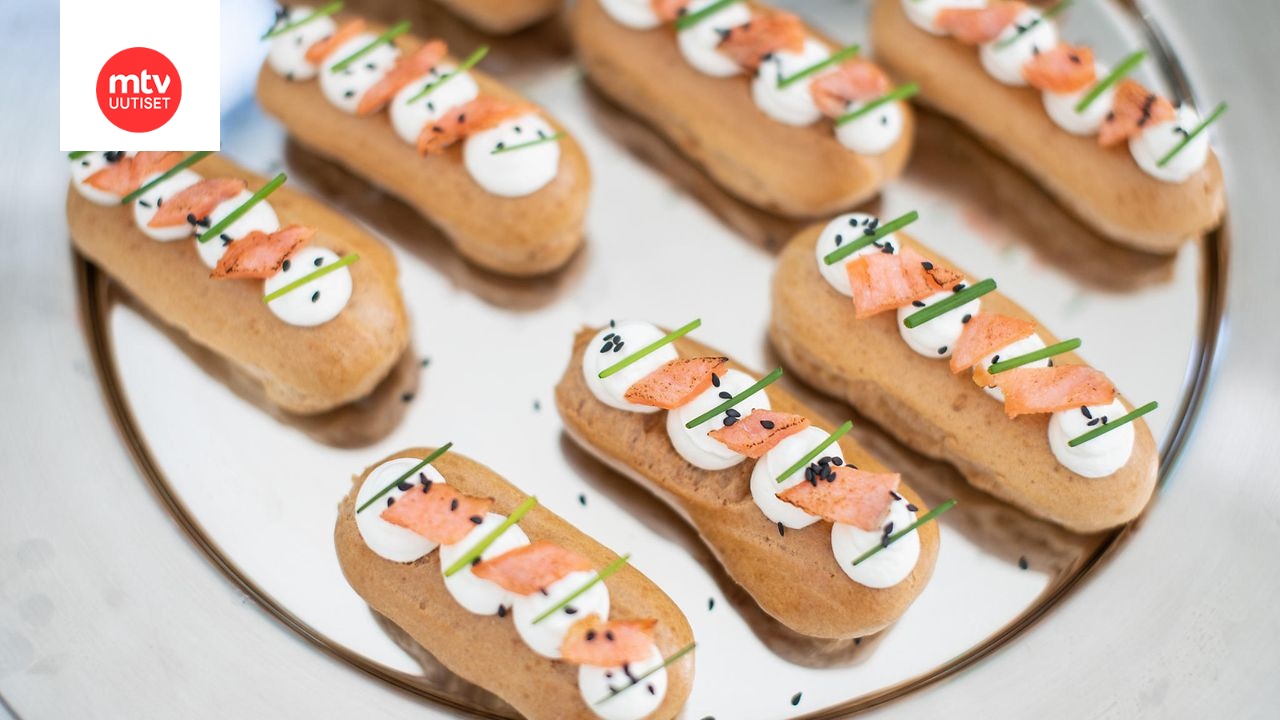 Koko Suomi leipoo: Lohi-vuohenjuustoeclairs