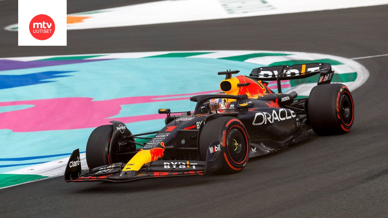F15916 Max Verstappenin Red Bull petti Saudi-Arabian F1-aika-ajoissa | MTV Uutiset