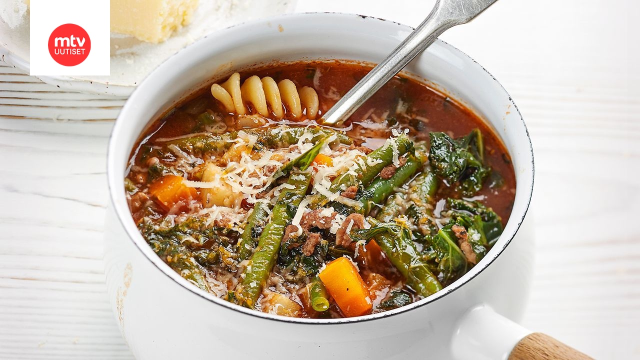 Vappu Pimiän minestronekeitto