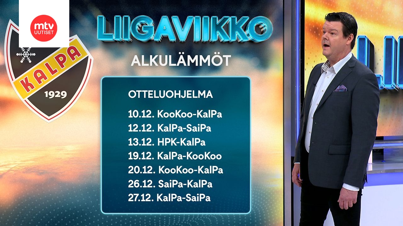 KalPan otteluohjelma SM-liigassa nosti kierroksia Liigaviikossa | MTV ...