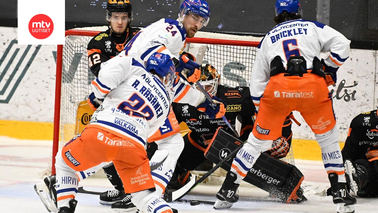 KooKoo johtaa finaalisarjaa Tapparaa vastaan – mestaruus katkolla maanantaina
