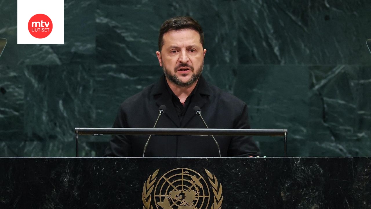 Zelensky kritisoi Putinia ja vaatii Ukrainan sodan päättymistä YK:n yleiskokouksessa